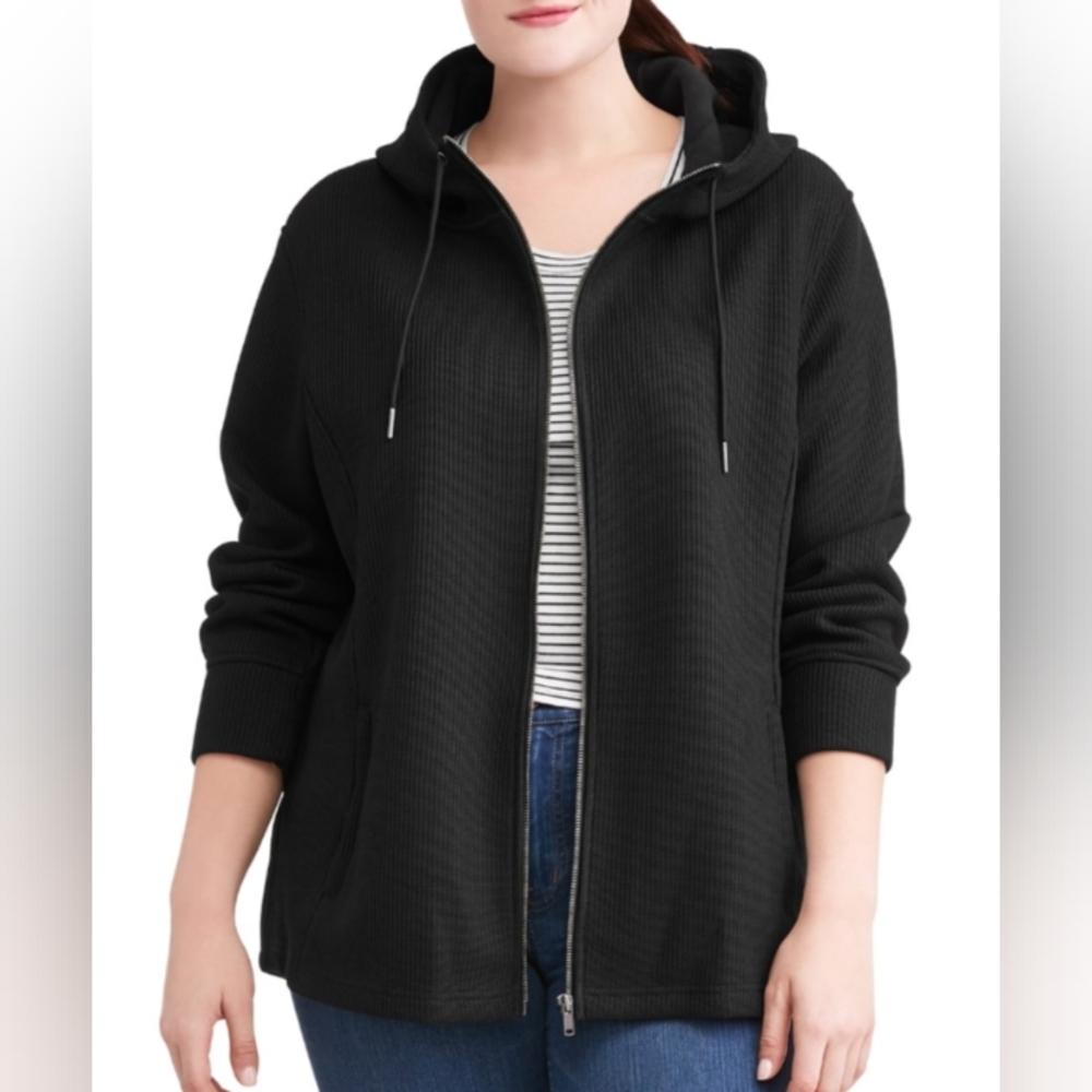 Time And Tru Waffle Knit Jacket Size XL